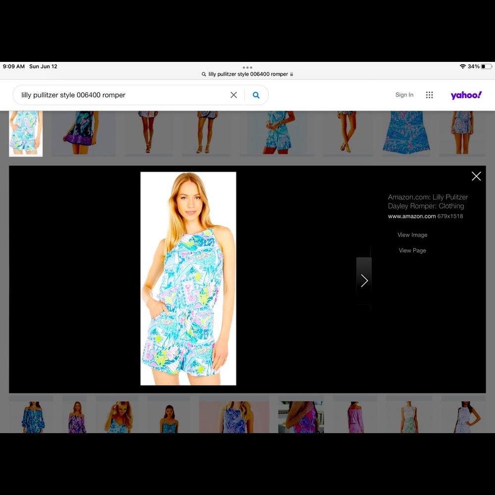 Lilly Pulitzer Dayley romper S